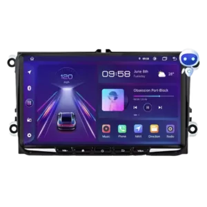 VW Golf 5/6, Passat B6/B7, CC, Tiguan, Touran, Polo 2003-2017 - 9" bilradio med Apple CarPlay och Android Auto