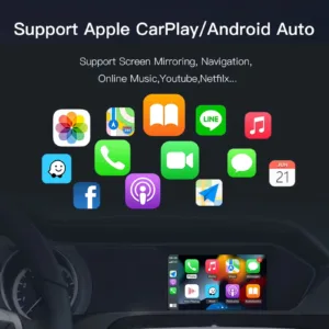 Mercedes Benz A B C E Class Apple CarPlay & Android Auto Trådlös