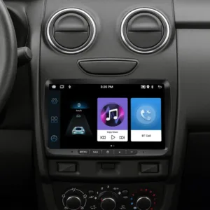 Dacia / Renault Duster, Sandero, Logan, Dokker (2010-2012) - 8" bilradio med Apple CarPlay och Android Auto
