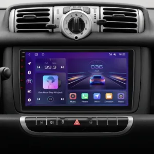 Smart Fortwo 451 2005-2010 - 9" bilradio med Apple CarPlay och Android Auto