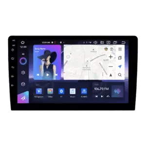 Universal 2 Din bilradio med Apple CarPlay, Android Auto, GPS-navigation og HD touchscreen