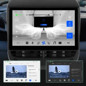 Tesla Model 3/Y - 7" Rear Entertainment Display med Climate View, Apple Carplay och Android Auto
